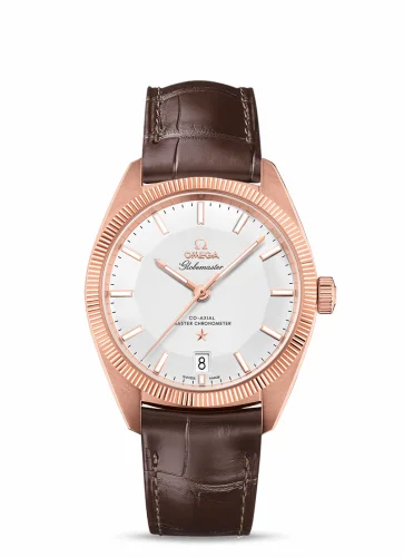 Omega Globemaster Sedna Gold / Silver / Leather 130.53.39.21.02.001 (13053392102001)